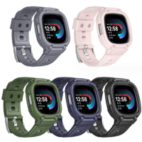 TPU Band And Case For Fitbit Versa 4 3 Band Bracelet Modification Sports Wristband For Fitbit Versa Sense 2 Replacement Strap