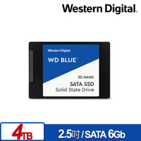 WD 藍標 4TB 2.5吋SATA SSD 固態硬碟 WDS400T2B0A