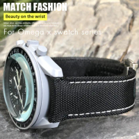 19mm 20mm 21mm Fabric Watch Strap for Omega Moon Watch Seamaster AT150 Longines Tudor Certina SEIKO Nylon Watchband Free Tools