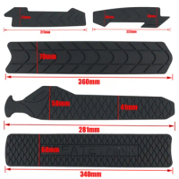 Road Bicycle Paster Frame Scratch-Resistant Protector MTB Bike Best Glue Removeable Stickers Anti-Skid Push Guard Frame 2