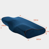 Orthopedic Memory Foam Pillow 50x30cm Slow Rebound Soft Memory Slepping Pillows Butterfly Shaped Relax The Cervical For Adult