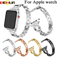 Watch Strap For Apple Watch Band 38mm 42mm Wrist band for iwatch Serise 3 2 Link bracelet Replacement Watchband with Rhinestone