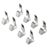 8 Pcs Stainless Steel Tablecloth Clamps Table Cloth Clips Holder Clip 5.1X2.6X1.3cm For Party Wedding Table Cover Small Tools