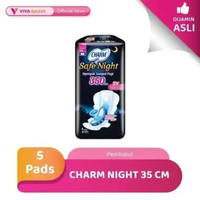 Charm Night Pembalut 35 cm Pembalut Wanita (5 Pads)
