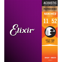 現貨免運 Elixir Nano 10-47/11-52/12-53/13-53 抗鏽 磷青銅 木吉他弦