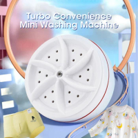 Mini Ultrasonic Turbo Washer for Home Travel Portable USB Powered Cleaning Washing Machine Underwear Socks