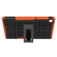 Tablet Case for Lenovo M10 Plus X606 10.3 Inch Tablet Case Anti-Drop Protection Case Tablet Stand (Orange)