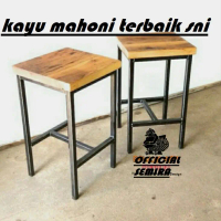 BANGKU KOTAK 30X30CM/BANGKU BAKSO/BANGKU MURAH/KURSI CAFE/BANGKU CAFE Besi Kayu Minimalis Asli Furni