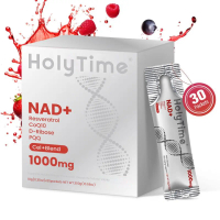 HLOYTIME 1000mg NAD+ Supplement Drink β Resveratrol, CoQ10, D-Ribose & PQQ β Berry Flavor, Anti-Agin