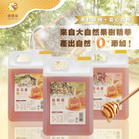 真豐巢 100%台灣純蜂蜜3000g/桶 任選(龍眼/荔枝/百花)