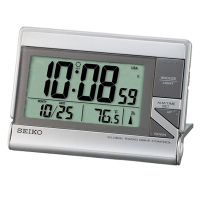 SEIKO 日本精工 世界電波靜音桌鐘(QHR024S)-白/13x9cm