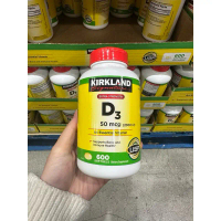 DATE 28[HÀNG MỸ ĐỦ BILL ] Viên Uống Bổ Sung VITAMIN D3 50mcg (2000 IU) EXTRA STRENGTH KIRKLAND viên 