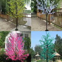 LED Cherry Blossom Tree Light864 pcs LED Bulbs 6ft 1.8M Height Christmas Wedding Rainproof Outdoor Patio Lawn Garden Lamp