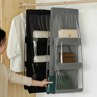 【愛家樂】日韓風格新升級加厚吊掛式PVC多層包包收納袋 包包衣物防塵置物袋 包包掛袋(收納神器)