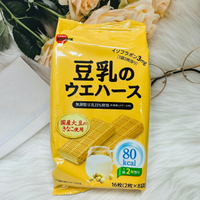 日本 bourbon 北日本 豆乳威化餅 16枚入 使用國產大豆黃豆粉｜全店$199免運