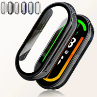 [Jus't Case Not W@tch] Bumper Case Pelindung untuk X!@omi Mi Band 9 + Tempered Glass