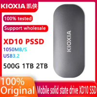 Kioxia solid state hard drive 500g XD10 ssd mobile hard disk phone external PSSD Apple high-speed 1050MB/S nvme Formerly Toshiba