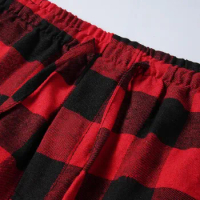 Mens Pants Red Plaid Pajama Pants Sleepwear Casual Plaid Pants Loose Sport Trousers Pajama Pants Sleepwear Buffalo Fashion