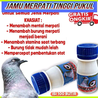 Suplement Merpati Tinggi Pukul isi 100 Butir Pil Hitam merpati kolong bebas / meja