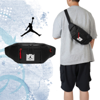 Nike 腰包 Jordan Flight 男女款 黑 白 斜背包 隨身包 喬丹 飛人 JD2313036TD-001