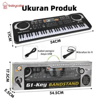 LB - BABYCOLOR Piano 37/61 Keys Piano Elektrik Keyboard Piano Portable Alat Keyboard Musik Mainan An