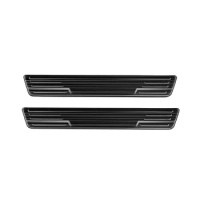 Exterior Sill Strip Scuff Plate Sticker Black for Toyota Sienta