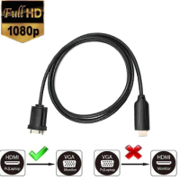 HDMI2VGA Converter Male HDMI to VGA Cable Male Adapter 1080P for Laptop PC Projector HDTV Chromebook