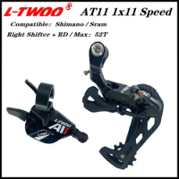 LTWOO AT A11 1x11 Speed Groupset Shift Lever and Rear Derailleur Long cage for MTB 46T 50T 11v switch compatible MTB