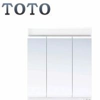 【TOTO東陶】TOTO日本原裝進口 三面衛浴收納鏡櫃75公分/照明/化妝鏡/浴室櫃 LMCC075A3SEC1G