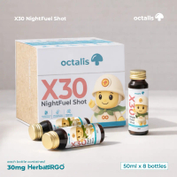OCTALIS X30 NightFuel Shot (8 Bottles / Box) – Supplement Deep Sleep untuk Tekanan Stress Tinggi & P