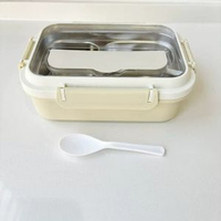 北歐風不鏽鋼飯盒三格學生便當盒保溫加熱大容量午餐盒