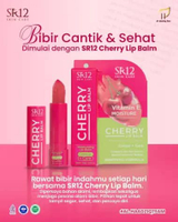SR12 Lip Balm Cherry Moisturizer | Pelembap Bibir Cherry Berwarna | Lip Care Bibir Kering Pecah-peca