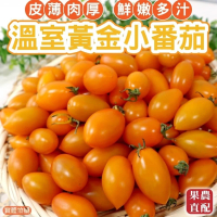 【WANG 蔬果】溫室黃金小番茄(4盒_600g/盒)