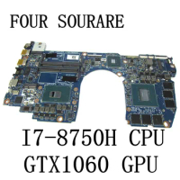 For Dell G3-3779 15-3579 Laptop Motherboard with I7-8750H CPU and 6GB GTX1060 GPU CAL73 LA-F612P CN-02K19K 02K19K Mainboard