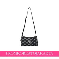 eM LB Classic Monogram Jacquard Cross Bag - NY Black