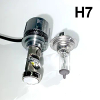 40000LM H7 H8 H9 BI Led Projector Lens H11 9005 H10 HB3 9006 HB4 9012 HIR2 Car Headlight Bulb Canbus 6000K Mini Fog Lamp 12V LHD