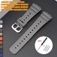 16mm Rubber Watch Strap for GW-M5610 DW-6900 GW-M5600 DW-5600 G5700 Watchband TPU Wristband Men Smart Watch Replacement Bracelet
