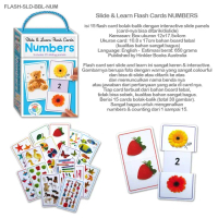 MURAH MERIAH!! Slide & Learn Flash Cards NUMBERS / ANIMALS / ALPHABET - Numbers