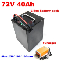 customized 72V 40Ah Electric Bicycle Lithium ion Battery pack with BMS for 500W -3000W ebike scooter bicycle +5A Charger