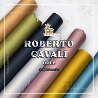Kain Roberto Cavalii Premium Bahan silky satin /sateen premium Roberto original (per 1 Roll 60 yard