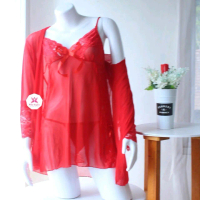 Miss Isyana | Set Kimono Transparan Seksi SKT07 Baju Khusus Depan Suami