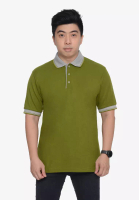 Andre Michel Andre Michel Kaos Polo Shirt Lengan Pendek Kerah Abu Hijau Army 933-58