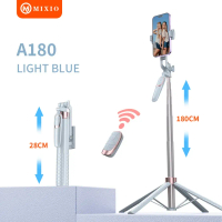 [BARU & LANGSUNG KIRIM] MIXIO A180 Quadpod Macaron 180CM / Tripod Tongsis Bluetooth Premium Selfie S