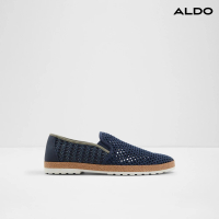 【ALDO】KIANOU-夏日度假風編織拼接男士休閒鞋-男鞋(藍色)