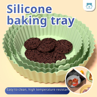 Reusable Silicone Air Fryer Liners With Handle Non-Stick Baking Trays for Healthy Cooking Air Fryer 