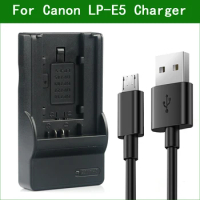 LP-E5 LP E5 LC-E5 LC-E5C LC-E5E Digital Camera Battery Charger For Canon EOS 450D 500D 1000D Kiss F X2 X3 Rebel XSi XS T1i