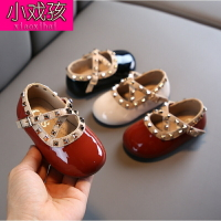 女童皮鞋軟底公主嬰兒0-1一3歲女寶周歲小童寶寶鞋春秋季學步鞋.