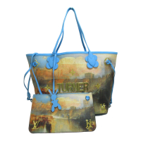 【二手名牌BRAND OFF】LOUIS VUITTON  LV 路易威登 【激安價】藍色  Boucher Neverfull MM 托特包 M43318