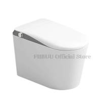 Smart Toilet with Bidet Built in One Piece Intelligent Electric Toilet for Bathroom Foot Sensor Auto Flush Elongated Heated Seat