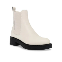 【steve madden】ARCHED 平底切爾西厚底靴(白色)